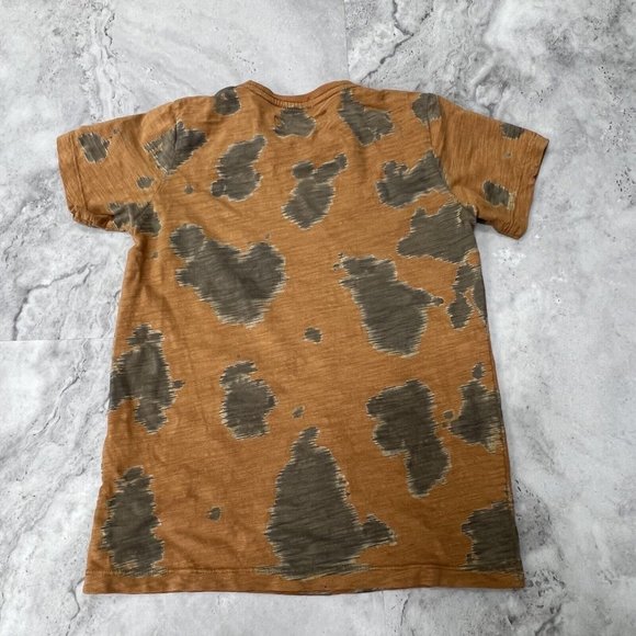 Cult of Individuality Kid's Cult Shimuchan Flocking Graphic T-Shirt Brown Size 8 - Picture 3 of 6